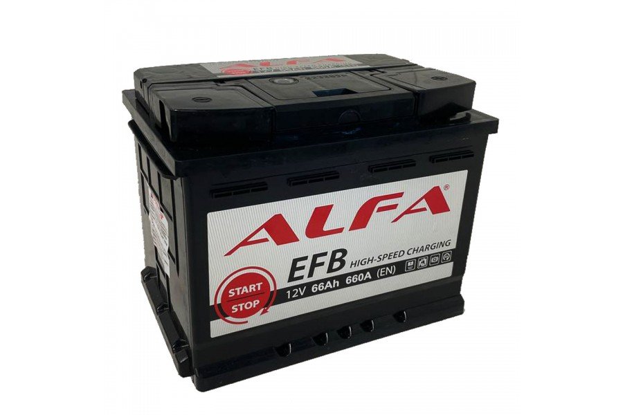 Аккумулятор ALFA EFB 66 А/ч 660A R+ Аккумулятор ALFA EFB 66 А/ч 660A R+