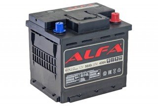 Аккумулятор ALFA Hybrid 50 А/ч 420А R+