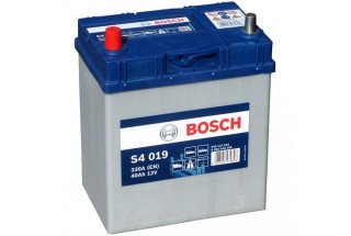 Аккумулятор Bosch S4 019 ASIA (40 А/H), 330A L+ JIS Тонкие Клеммы (540 127 033)