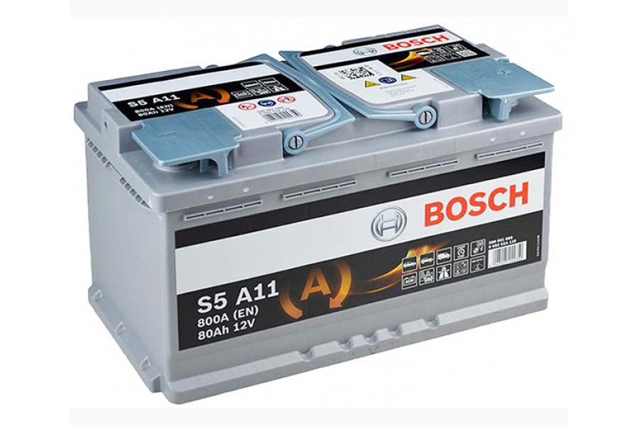 Аккумулятор BOSCH S5 A11 AGM (80 А/H), 800А R+ (580 901 080)