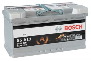 Аккумулятор Bosch S5 S5 A13 AGM (95 А/H), 850А R+ (595 901 085 )