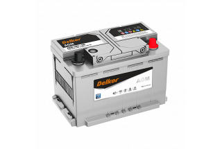 Аккумулятор Delkor 70 AGM  A/h 760A e/n