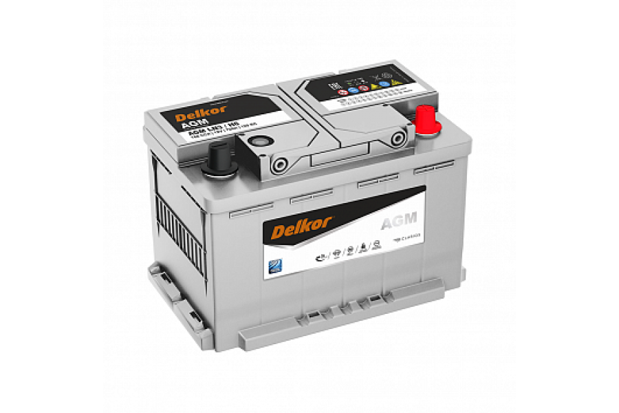 Аккумулятор Delkor 70 AGM  A/h 760A e/n