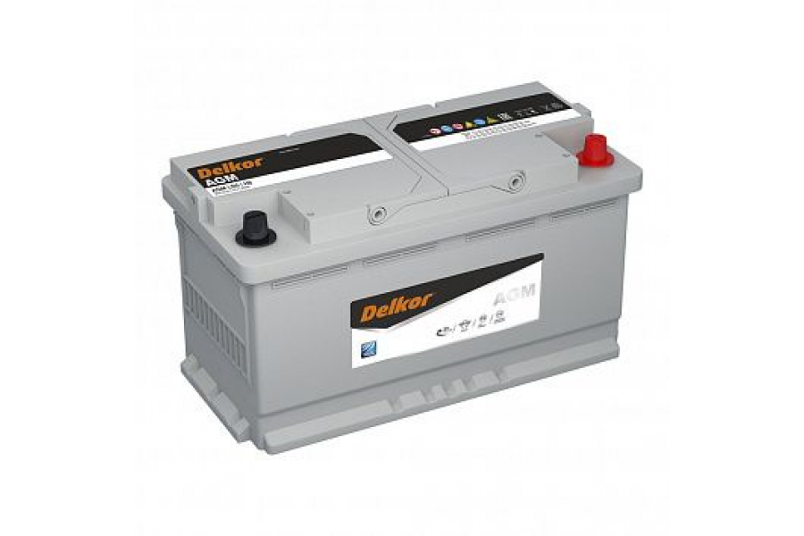 Аккумулятор Delkor 95 AGM  A/h 900A e/n