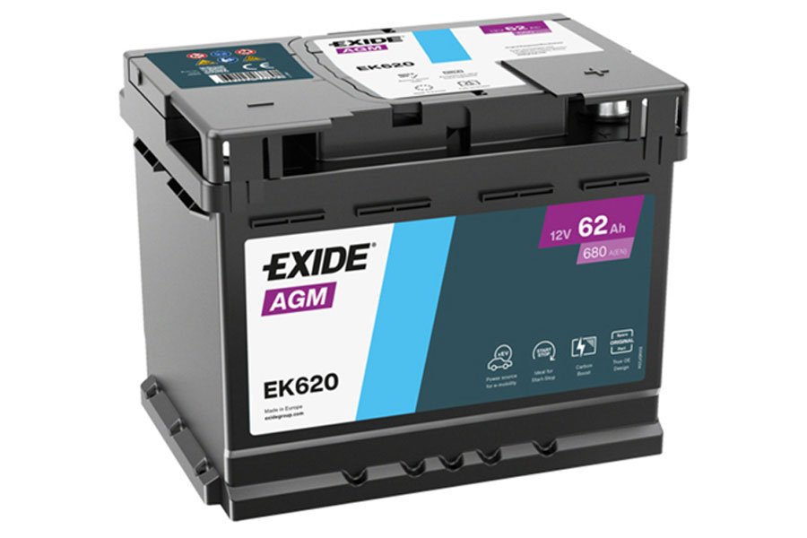 Аккумулятор Exide Start-Stop AGM EK620 (62 A/h), 680A R+