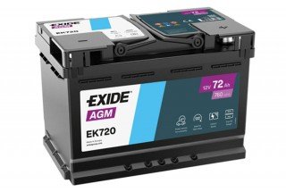 Аккумулятор Exide Start-Stop AGM EK 720 (72 A/h) 760A R+