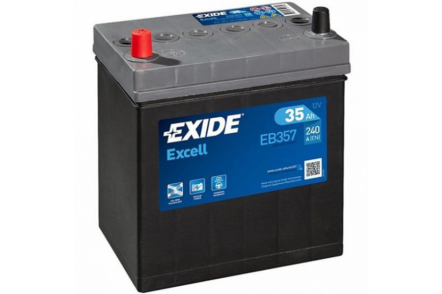 Аккумулятор Exide Excell EB357 (35 A/h), 240A L+
