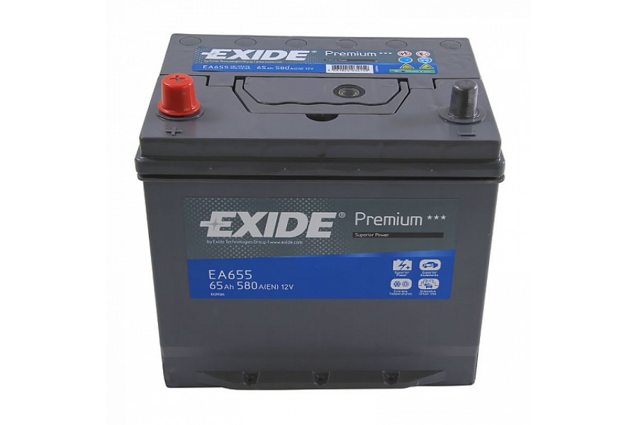 Аккумулятор Exide Premium EA655 (65 A/h), 580A L+