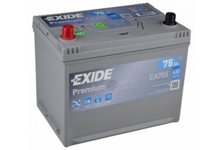 Аккумулятор Exide Premium EA755 (75 A/h), 630A L+