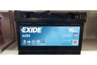 Аккумулятор Exide Start-Stop AGM EK 700 (70 A/h) 760A R+