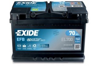 Аккумулятор Exide Start-Stop EFB 70 A/h 760A R+