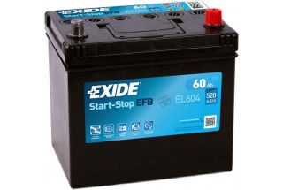 Аккумулятор EXIDE Start-Stop EFB EL604 (60 A/h), 520A R+