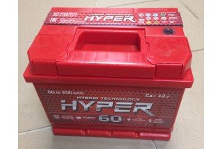 Аккумулятор Hyper 60 A/h 600A