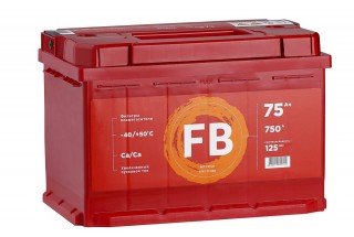 Аккумулятор FB 75 a/h 750A R+