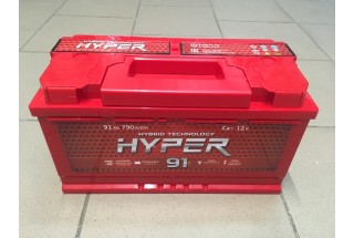 Аккумулятор Hyper 91 A/h 790A