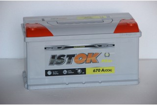 Аккумулятор ИСТОК 90 A/h евро 670A