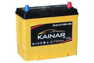 Аккумулятор Kainar Asia 50 JR+ толстые клеммы с бортом