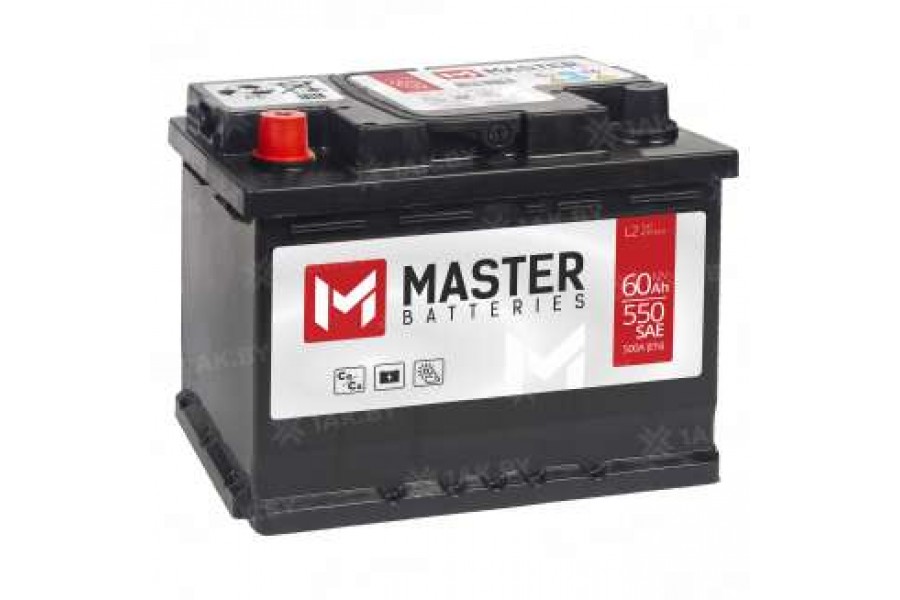 Аккумулятор MASTER BATTERIES 60 A/h 500A L+ Аккумулятор MASTER BATTERIES 60 A/h 500A L+