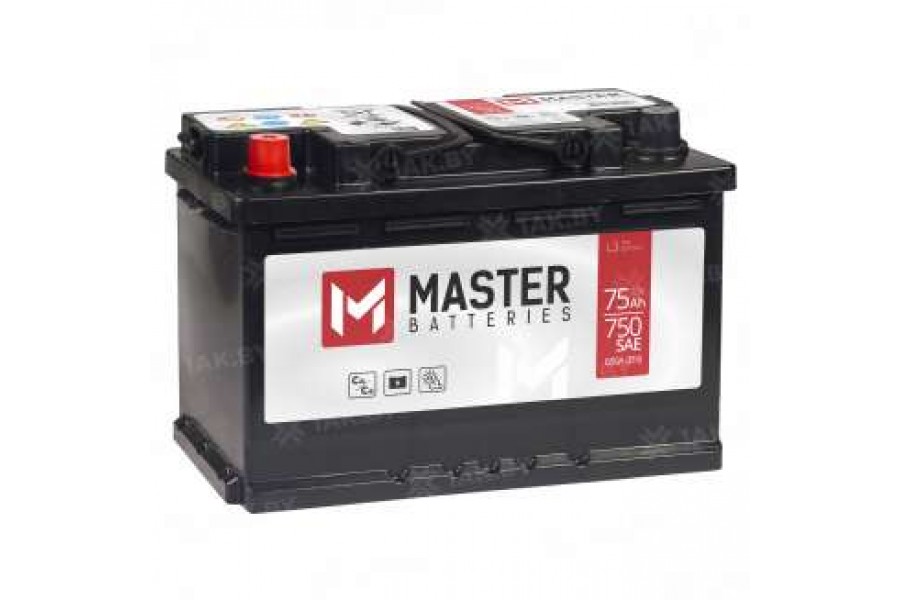 Аккумулятор MASTER BATTERIES 75 A/h 680A L+ Аккумулятор MASTER BATTERIES 75 A/h 680A L+