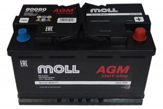 Аккумулятор Moll Start-stop AGM 80 A/h 800(EN)