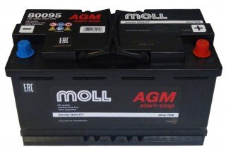 Аккумулятор Moll AGM 95 A/h 850A (EN)
