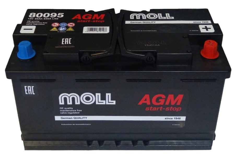 Аккумулятор Moll AGM 95 A/h 850A (EN) Аккумулятор Moll AGM 95 A/h 850A (EN)