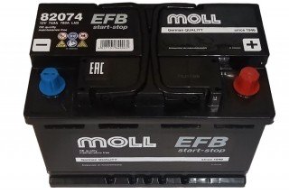 Аккумулятор Moll Start-stop EFB 74 A/h 780(EN)