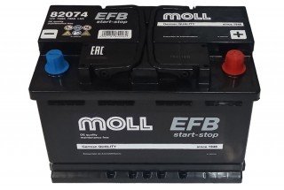 Аккумулятор Moll Start-stop EFB 74 A/h 780(EN)