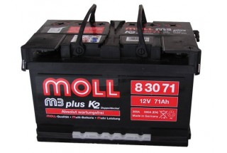 Аккумулятор Moll M3 Plus 71 A/h 620-750A (EN)