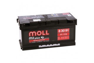 Аккумулятор Moll M3 Plus 91 A/h 800-900A (EN)