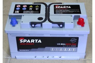Аккумулятор SPARTA HIGH ENERGY 85 A/h 820А Евро