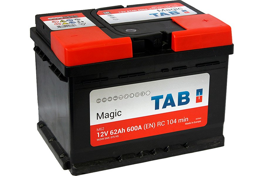 Аккумулятор Tab Magic 62 A/h 600A (EN) Аккумулятор Tab Magic 62 A/h 600A (EN)