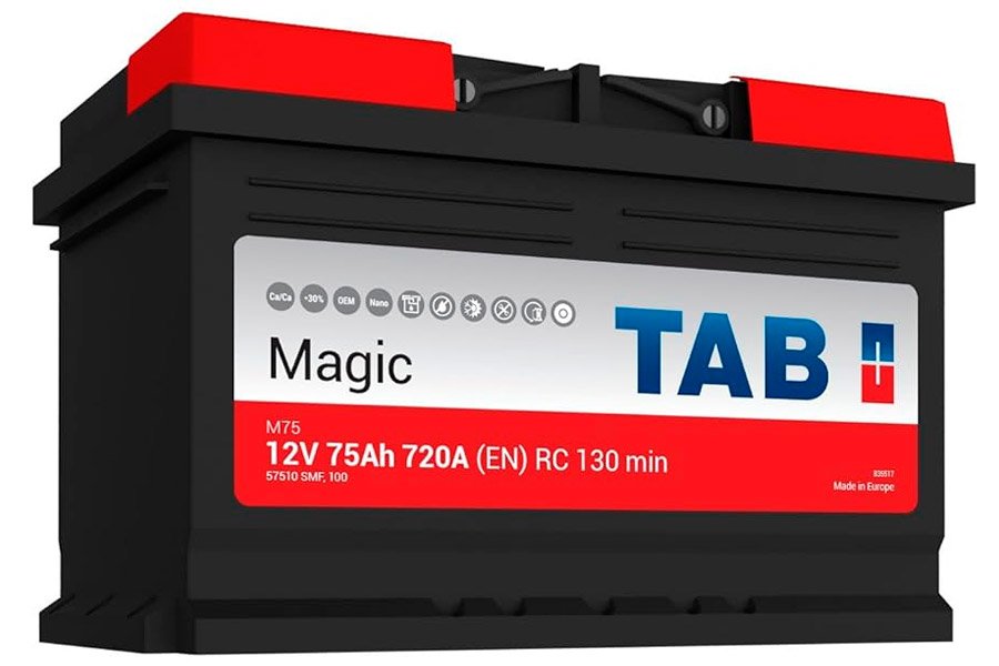 Аккумулятор Tab Magic 75 A/h 720A (EN) Аккумулятор Tab Magic 75 A/h 720A (EN)