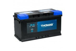Аккумулятор Thomas 80 A/h 740A R+ низкий