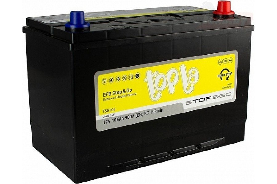 Аккумулятор Topla EFB Stop & Go jis 105 A/h 900A R+ Аккумулятор Topla EFB Stop & Go jis 105 A/h 900A R+
