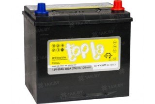 Аккумулятор TOPLA EFB Stop & Go JIS 60 A/h 600A R+
