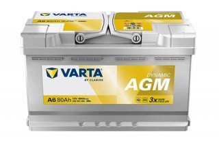 Аккумулятор Varta Silver Dynamic AGM 580 901 080 (80 A/h) 800A