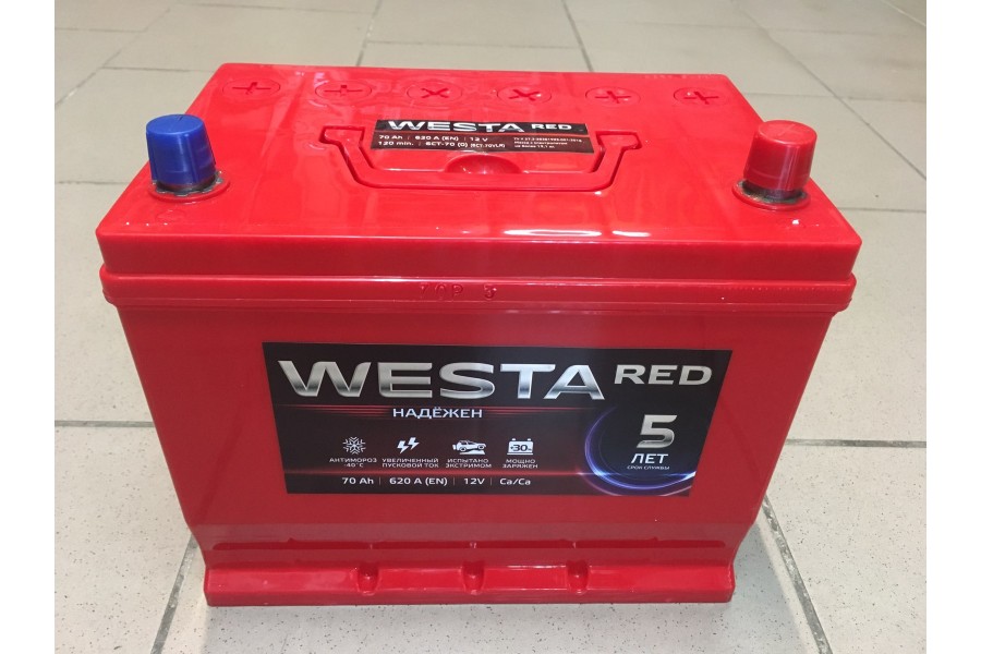 Аккумулятор Westa Asia RED 70 A/h 620A (EN)