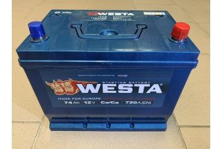 Аккумулятор Westa Asia 74 A/h 720A (EN)