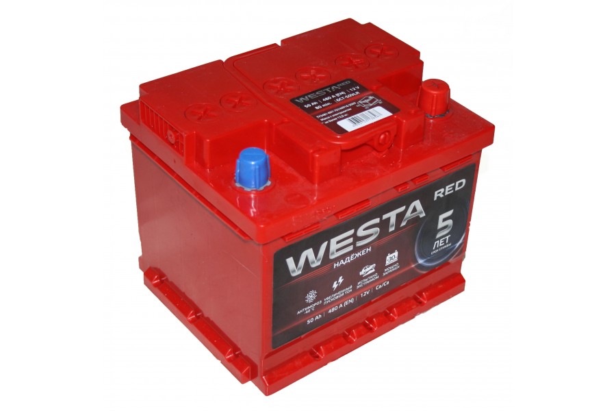Аккумулятор Westa RED 50 A/h 480A