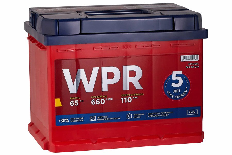 Аккумулятор WPR Premium 65 A/h 660A R+