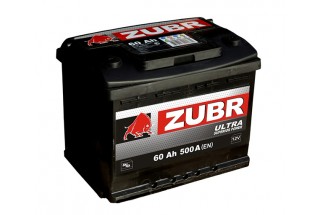 Аккумулятор Зубр Ultra 60 A/h 600A (EN)