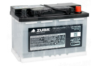 Аккумулятор Zubr Original 74 A/h 800А R+