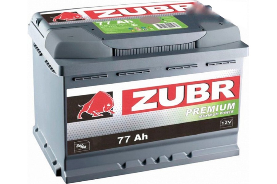 Аккумулятор Zubr Premium 77 A/h 730А R+ низкий