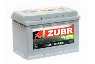 Аккумулятор Zubr Premium 105 A/h 1000А R+