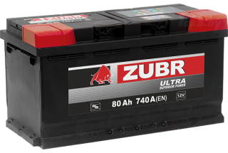 Аккумулятор Zubr Ultra 80 A/h 740А R+