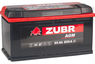 Аккумулятор Zubr AGM 95A/h 850A R+