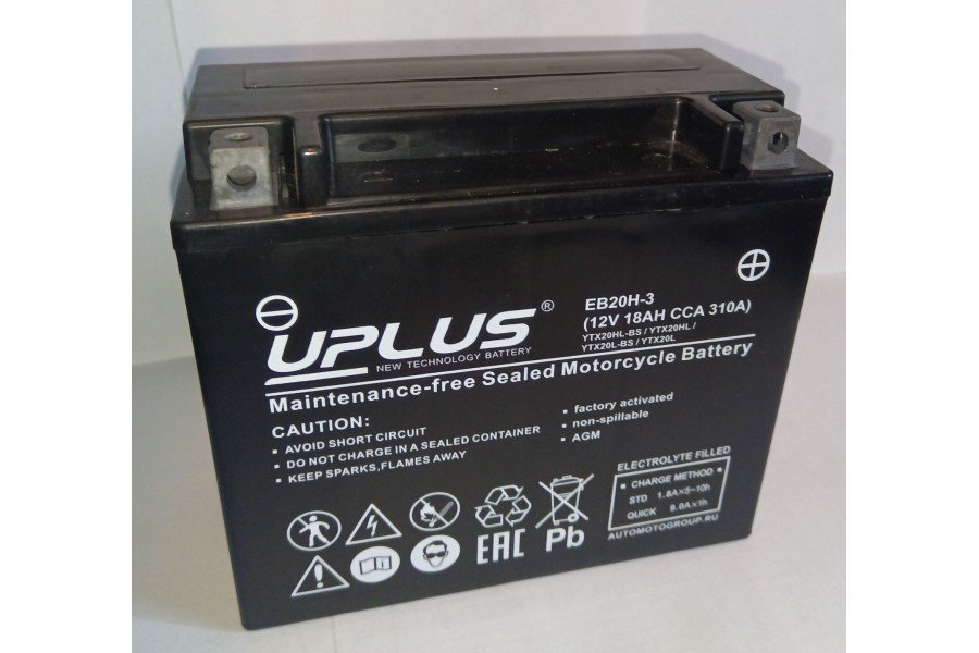 Аккумулятор Uplus EB20H-3 (18ah) 310A Аккумулятор Uplus EB20H-3 (18ah) 310A