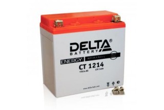 Аккумулятор Delta CT1214 (YTX14-BS, YTX14H-BS, YTX16-BS, YB16B-A)