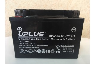 Аккумулятор UPLUS Super Star GEL HPG 12C-4 (YTX12S/YTZ 14S-BS 509901) 12V 11 A/h